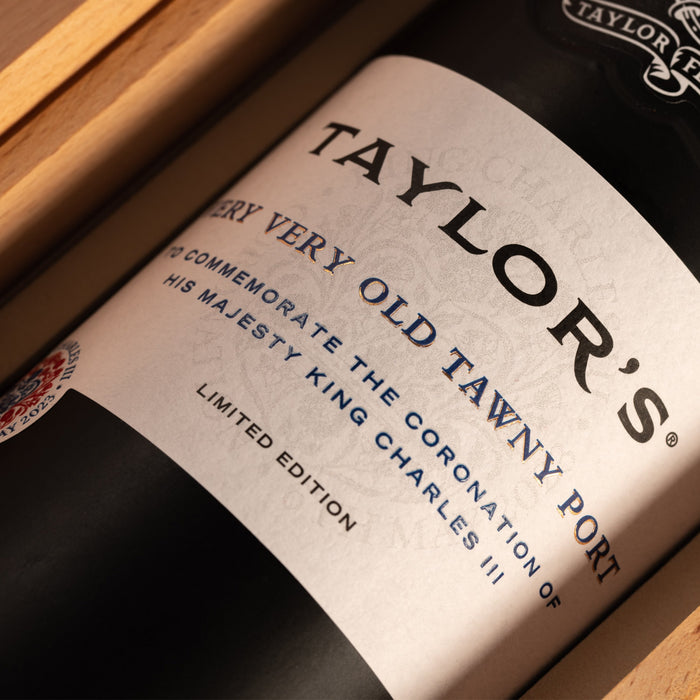 Taylors Very Very Old Tawny Port Coronation HM King Charles III 75cl