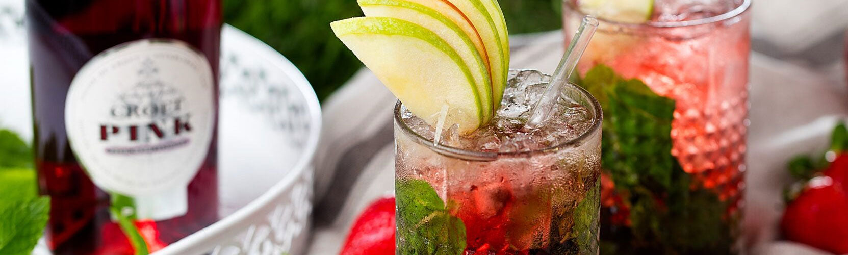 Pink Port Apple & Mint Cocktail
