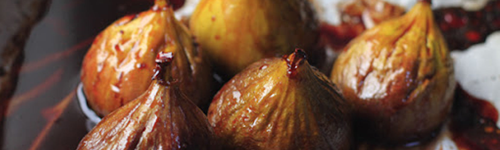 Baked Figs In Port With Caramelised Almonds