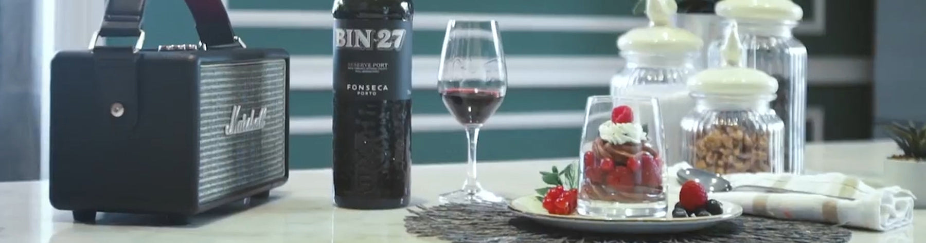 Chocolate Mousse And Red Fruits Served With Bin 27