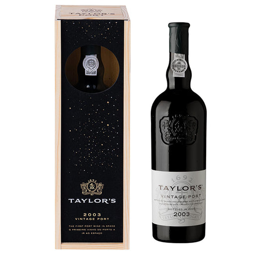 Taylors Vintage Port 2003 First Port Wine in Space Gift Boxed