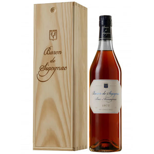 Baron De Sigognac 1975 Vintage Armagnac In Wooden Box 70cl
