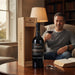 Dad Enjoying A Glass Of Happy Father's Day Engraved Port