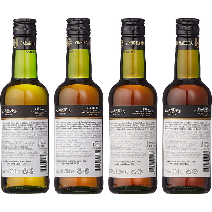 4 Bottles Of Blandy's 10 Year Old Madeira