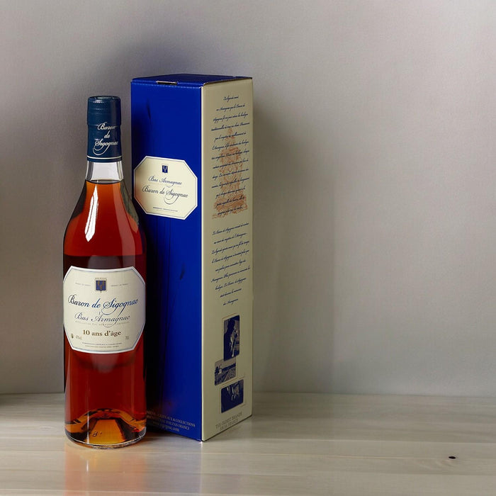 Luxury Gift Boxed Baron De Sigognac 10 ans d'age Old Bas-Armagnac