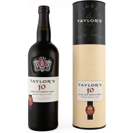 Taylors 10 Year Old Tawny Port In Gift Tube 75cl
