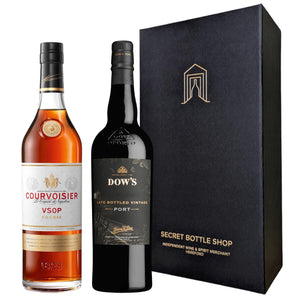 Dows Port & Courvoisier Cognac Discovery Gift Set 70cl