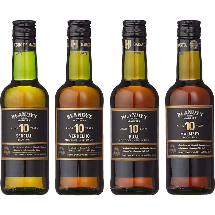 4 Bottles Of Blandy's 10 Year Old Madeira