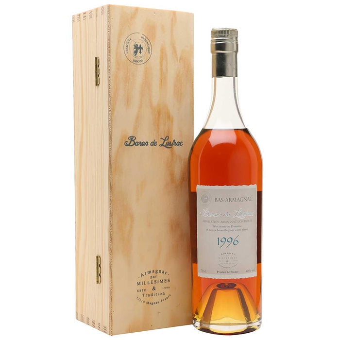 Baron De Lustrac Bas Armagnac 1996 Vintage Gift Boxed