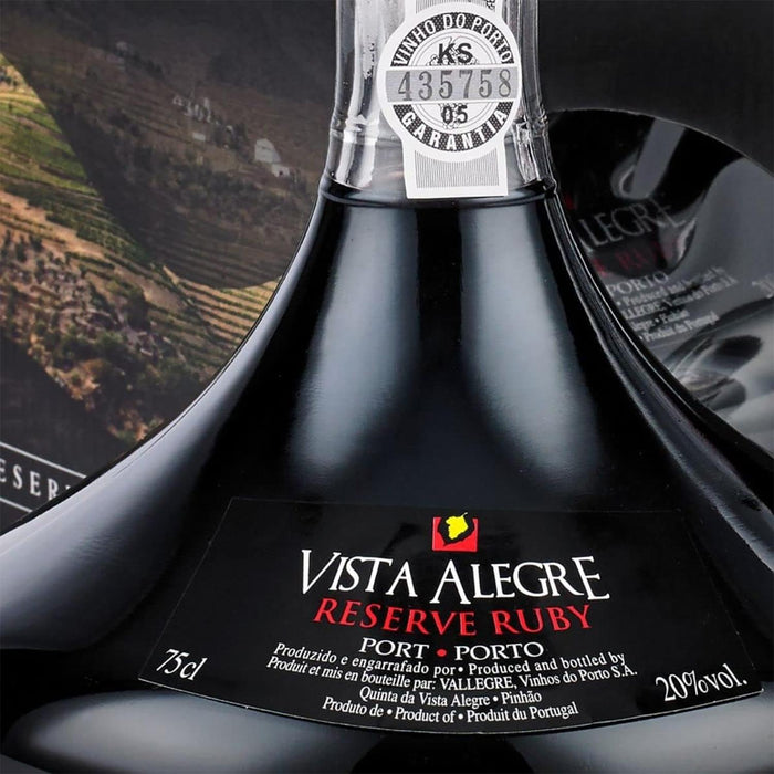 Vista Alegre Ruby Port Decanter Label