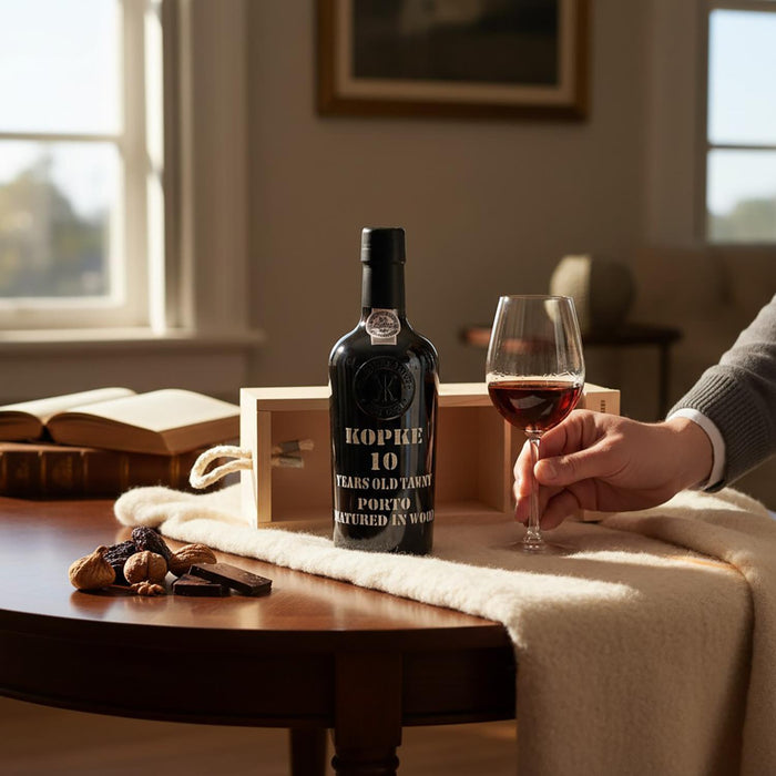 Kopke 10 Year Old Tawny Port Half Bottle In Wooden Gift Box