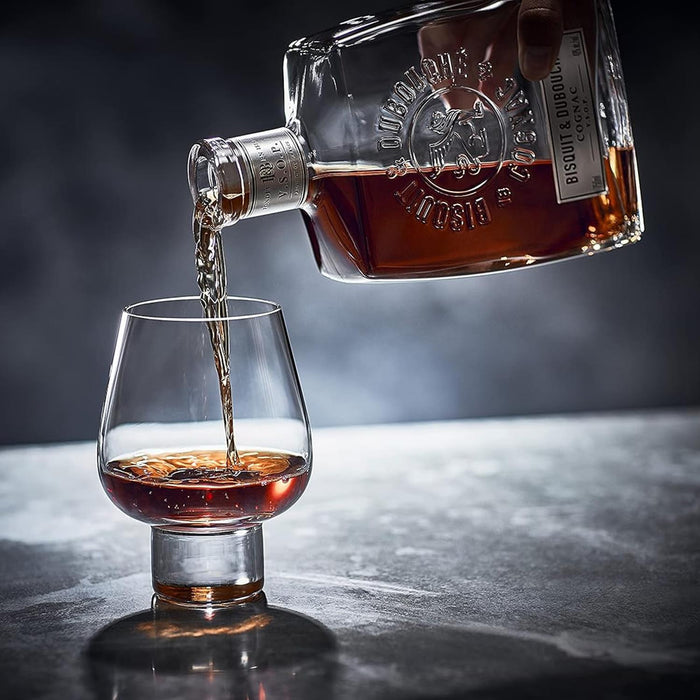 Pouring Bisquit & Dubouche VSOP Cognac Into A Glass