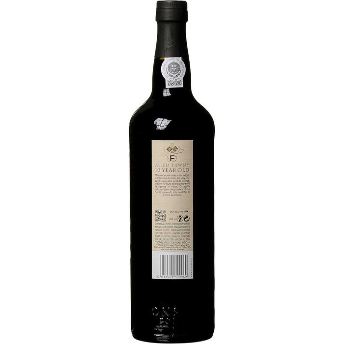 Back Of Fonseca 10 Year Old Tawny Port