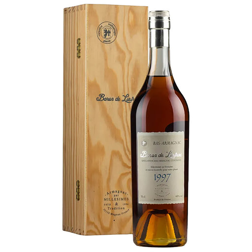 Gift Boxed Baron De Lustrac Bas Armagnac 1997 Vintage 70cl