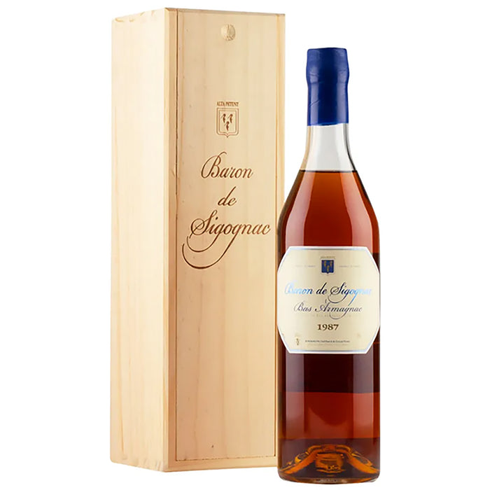 Gift Boxed Baron De Sigognac 1987 Vintage Armagnac 70cl