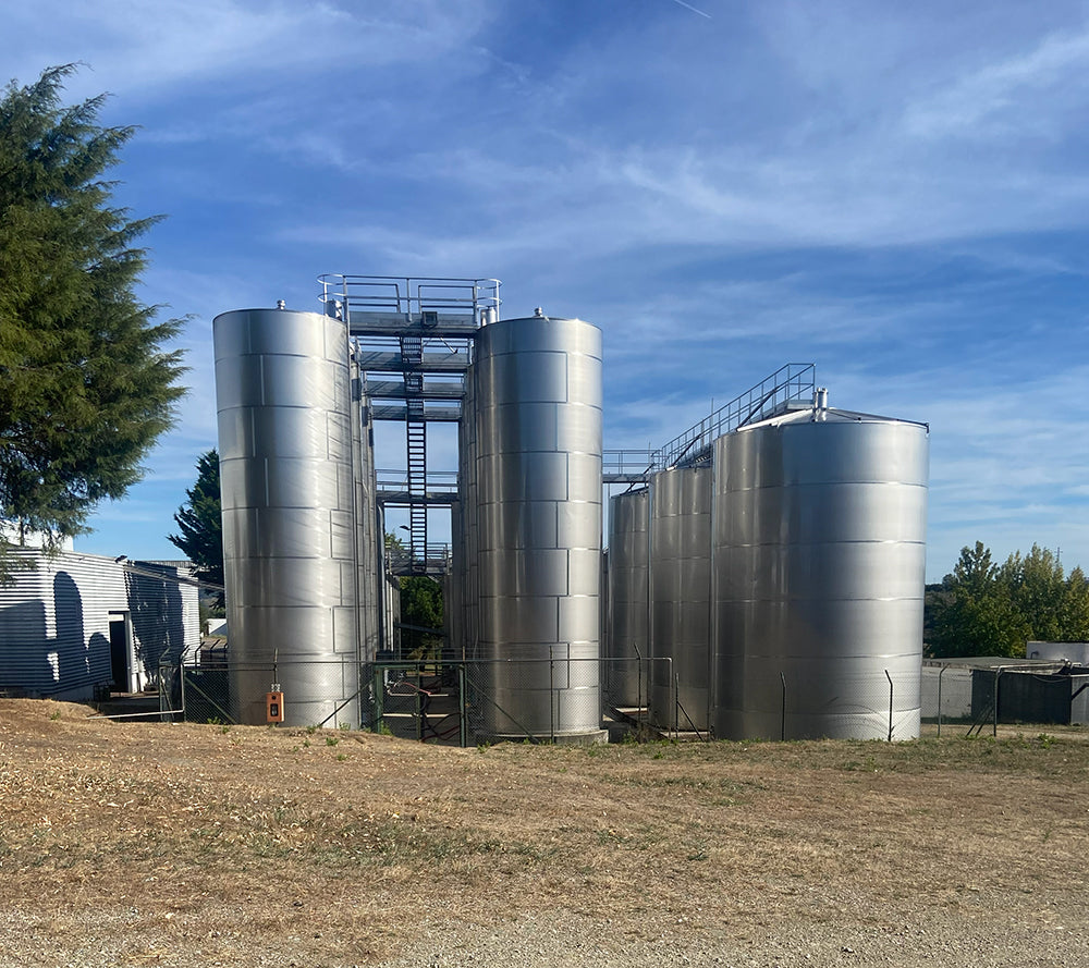 The giant vats holding the grape spirit used to fortify Port