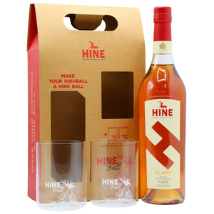 H By Hine VSOP Cognac 2 Glass Gift Set 70cl