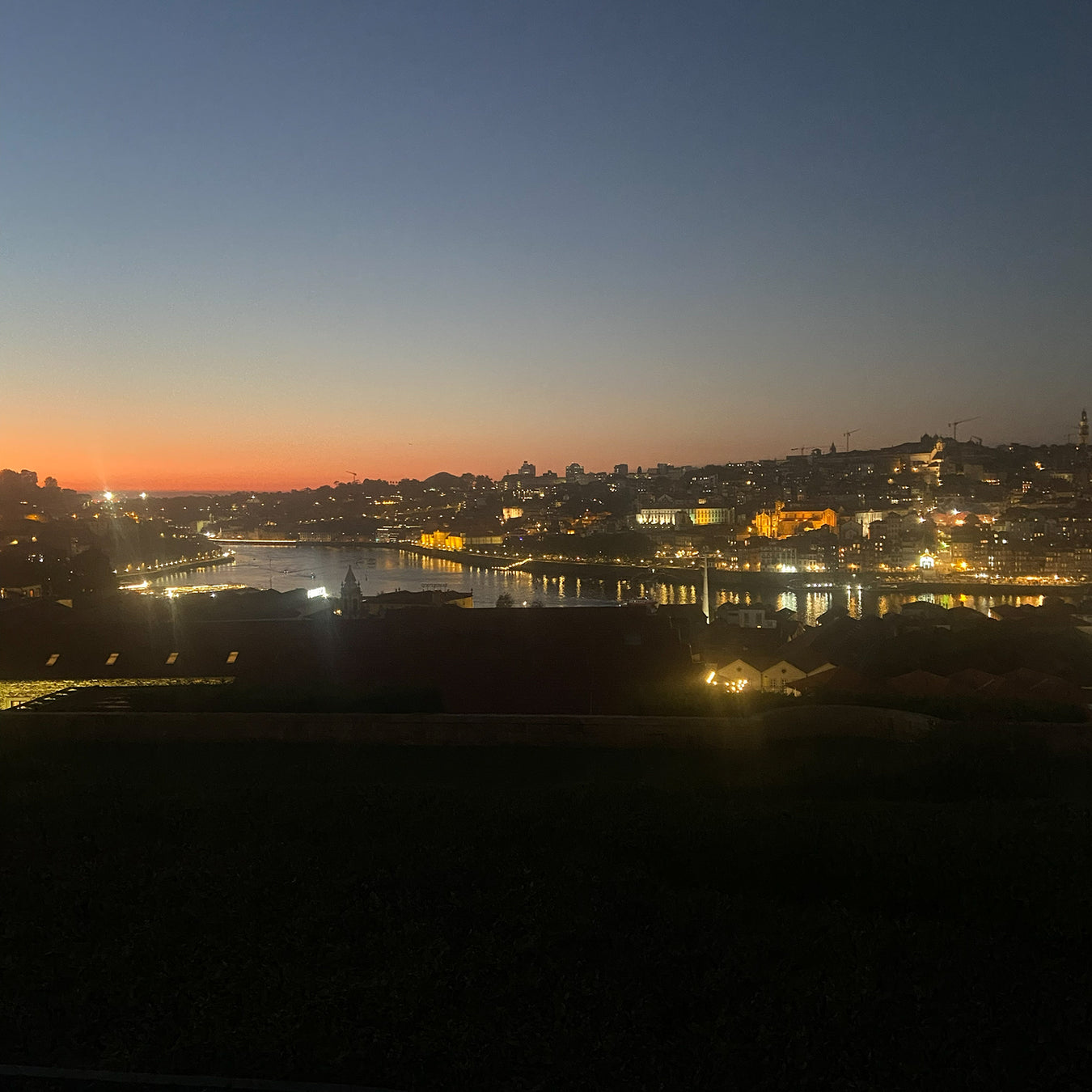 Night View Over Douro River