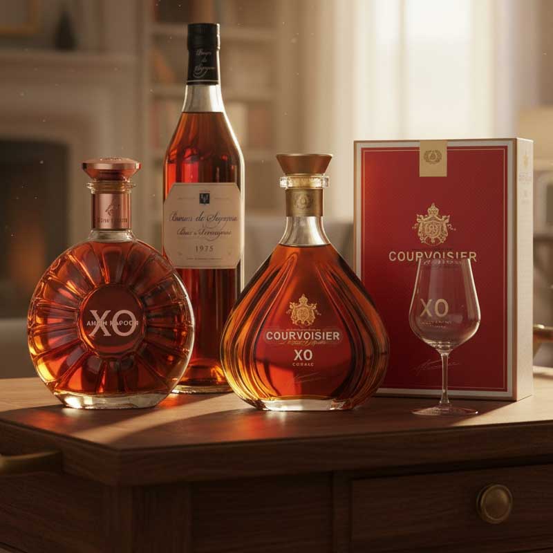 Range Of Cognac And Brandy