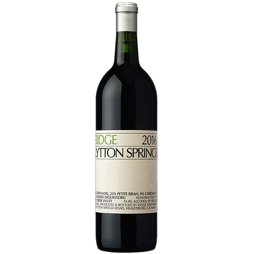 Ridge Vineyards Lytton Springs 2016 75cl
