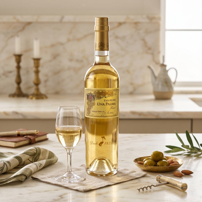 Tio Pepe Una Palma Saca Fino Sherry With Snacks
