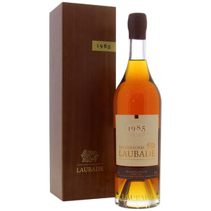 Chateau De Laubade Bas Armagnac 1985 Vintage In Wooden Box 70cl