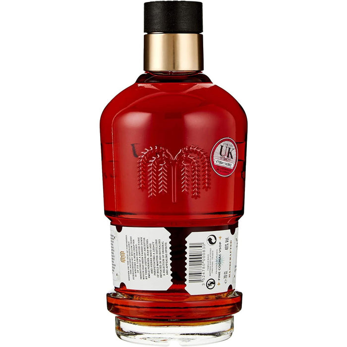 Back Of Naud VSOP Cognac Bottle