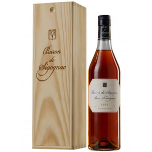 Baron De Sigognac 1995 Vintage Armagnac In Wooden Box 70cl