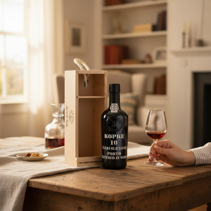Kopke 10 Year Old Tawny Port Half Bottle In Wooden Gift Box