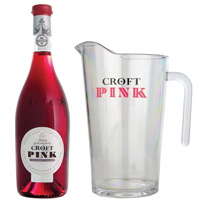 Croft Pink Port With Branded Cocktail Jug 75cl