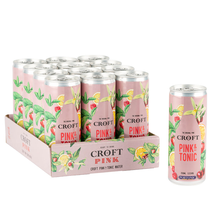 Croft Pink Port Cans - 12 x 250ml
