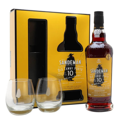 Sandeman 20 Year Old Tawny Port Gift Set With 2 Glasses 75cl